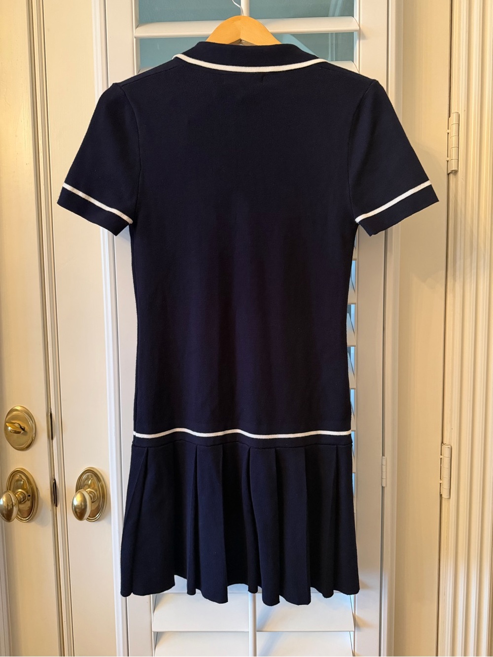 Sea New York Navy and White Knit Polo Dress - Picture 2 of 5